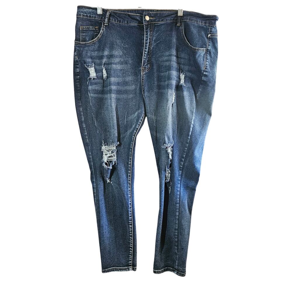 Distressed Skinny Jeans Size 3XL